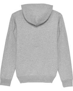 Hoodie "Moin" Heather Grey/Neonpink