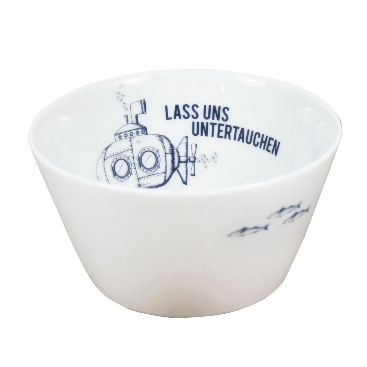 Porzellanschale "Untertauchen" - bow & hummingbird