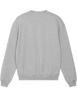 Sweatshirt "Moin" Heather Grey/Royal Blue